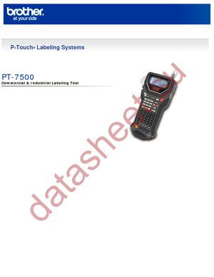 PT-7500 datasheet  